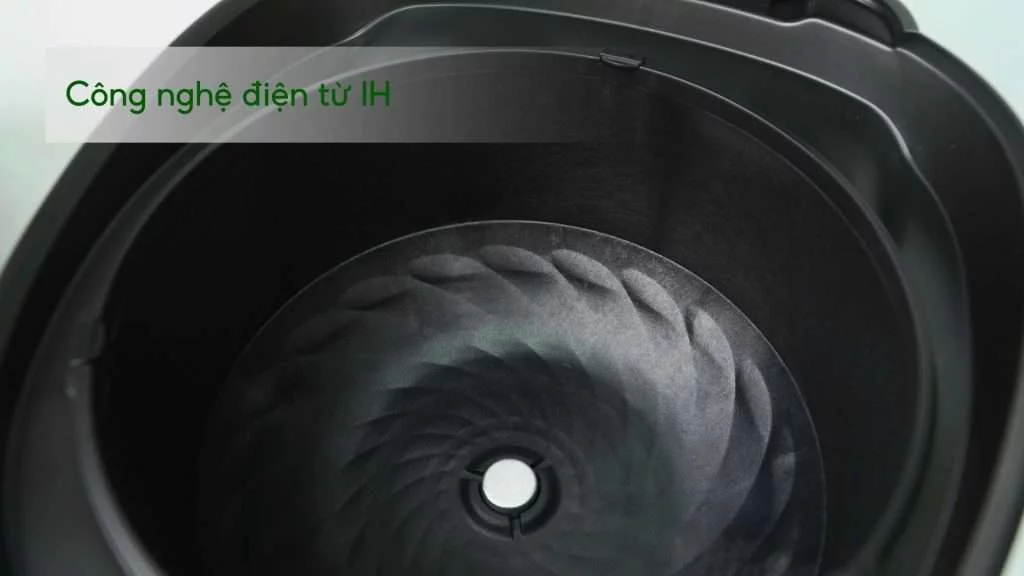 Nồi cơm điện tử PHILIPS HD4539_62_Đen viền đồng Công nghệ điện từ IH