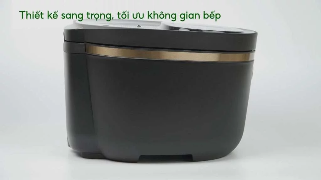Nồi cơm điện tử PHILIPS HD4539_62_Đen viền đồng Thiết kế sang trọng, tối ưu không gian bếp