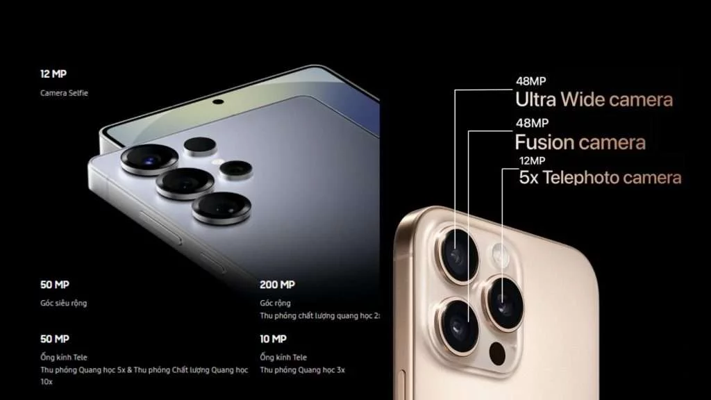 So sánh thông số camera của Galaxy S25 và iPhone 16