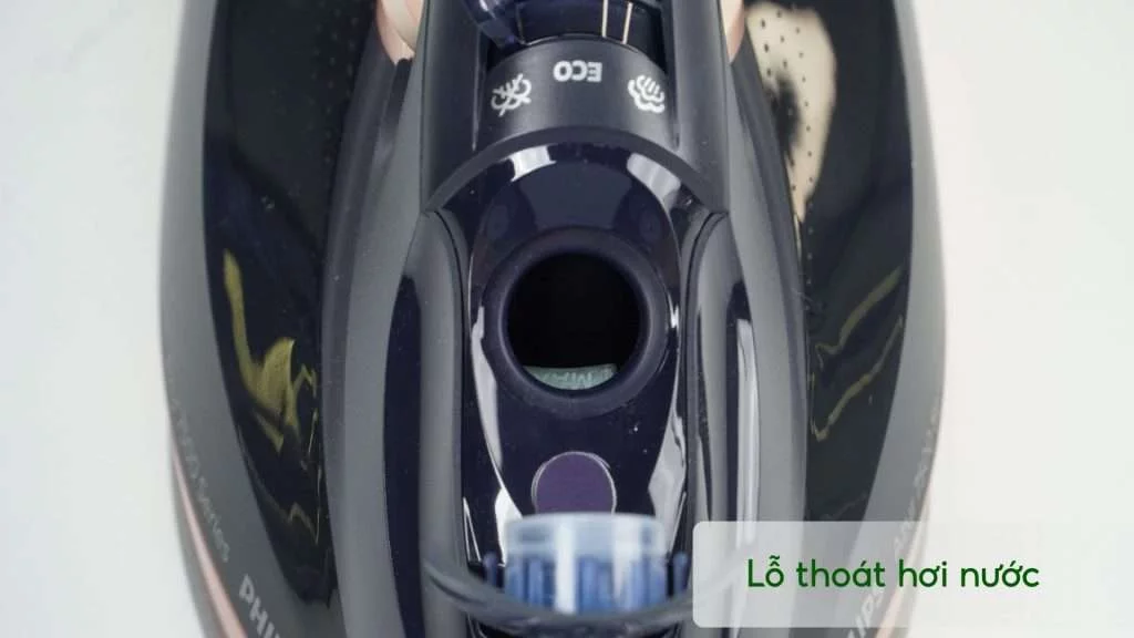 Bàn ủi hơi nước Philips DST7510_80 Đen Lỗ thoát hơi nước