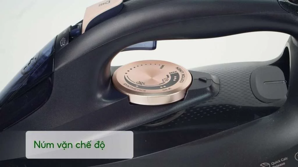 Bàn ủi hơi nước Philips DST7510_80 Đen Núm vặn chế độ