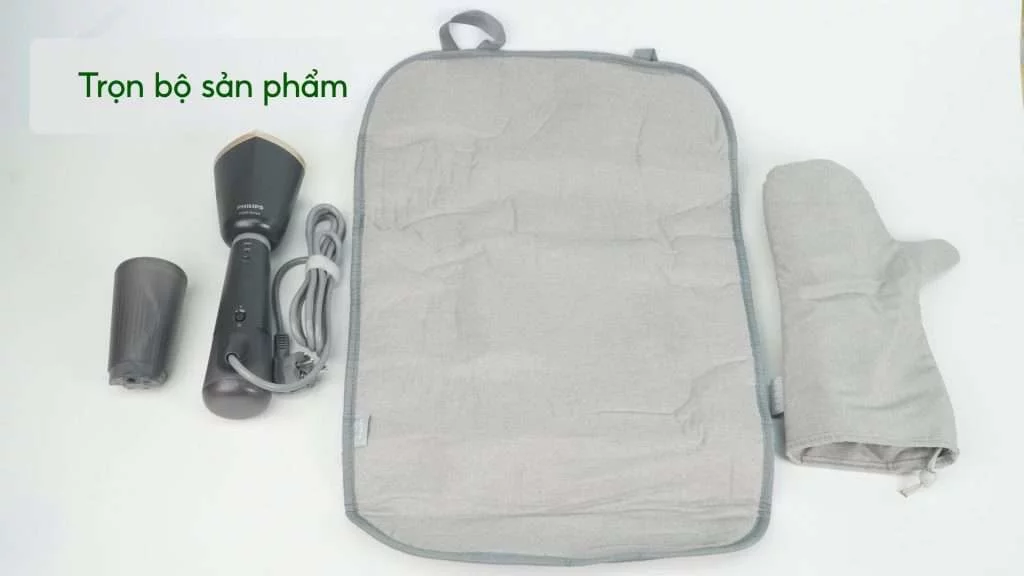 Bàn ủi hơi nước cầm tay Philips STH5030_80 Trọn bộ sản phẩm