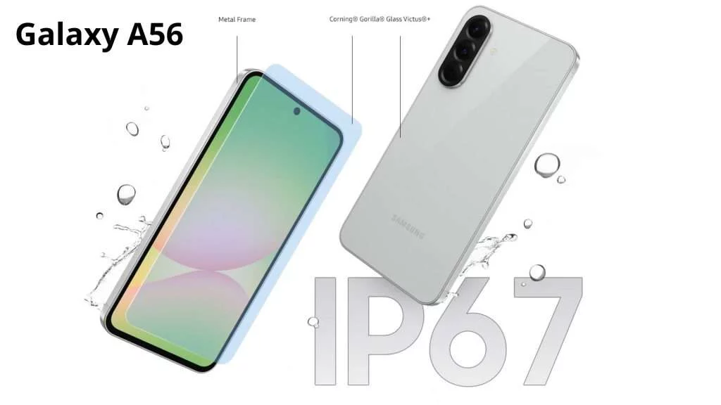 Điểm đặc biệt của năm 2025 là Dòng Galaxy A56 thay đổi thiết kế camera tất cả viền đều màu đen bóng. Về màu sắc cũng có thay đổi với 4 màu Xanh, Hồng, Đen và Xám. Thêm vào đó là khả