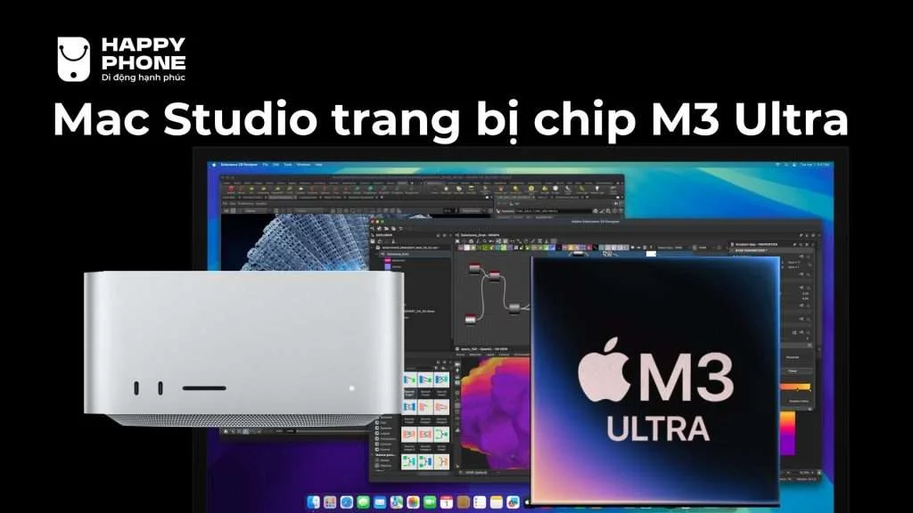Mac Studio trang bị chip M3 Ultra