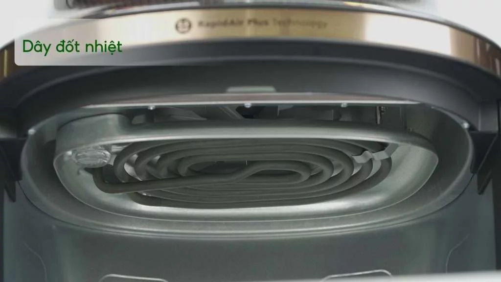 Nồi chiên không dầu PHILIPS NA342_00 Đen Dây đốt nhiệt