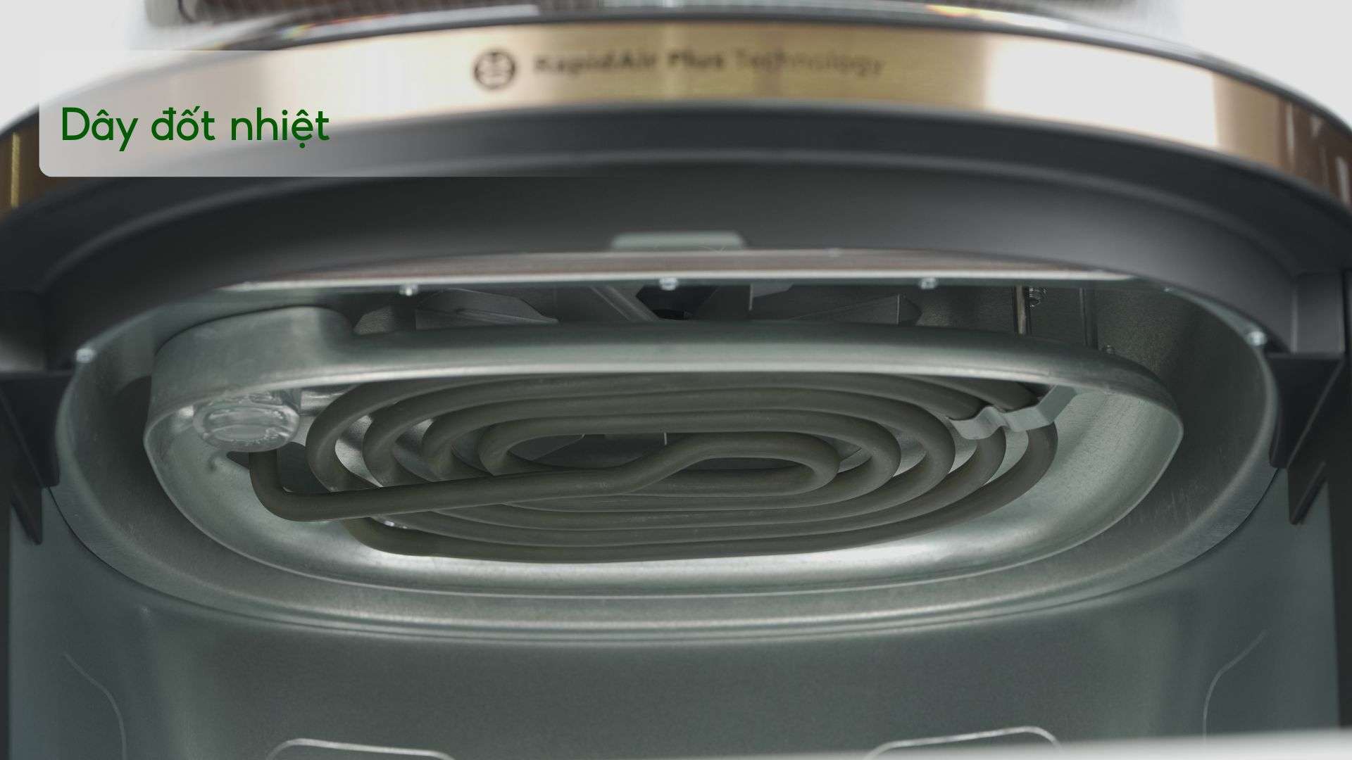 Nồi chiên không dầu PHILIPS NA342_00 Đen Dây đốt nhiệt