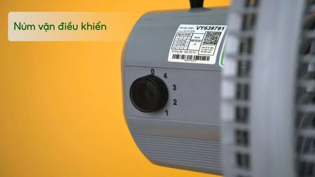 Quạt Đứng Asiavina Turbo Plus Vy639792 – 90W Xám Núm vặn điều khiển