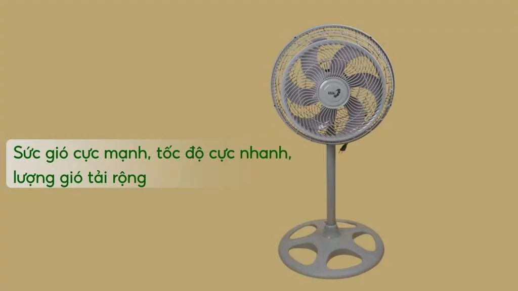 Quạt Đứng Asiavina Turbo Plus Vy639792 – 90W Xám Sức gió cực mạnh, tốc độ cực nhanh, lượng gió tải rộng