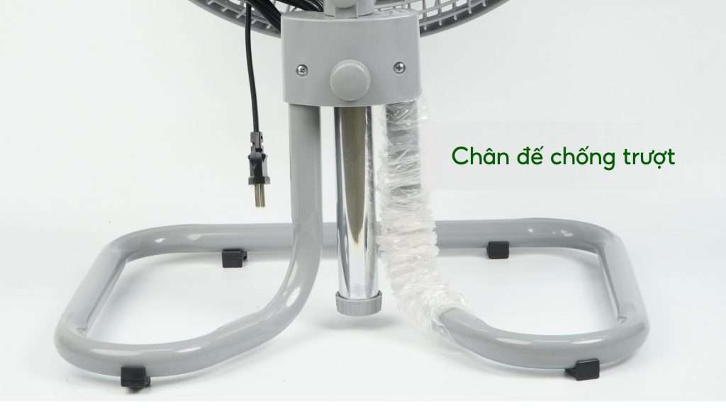 Quạt Sàn Asiavina Turbo Max VY646990 – 100W Xám Chân đế chống trượt