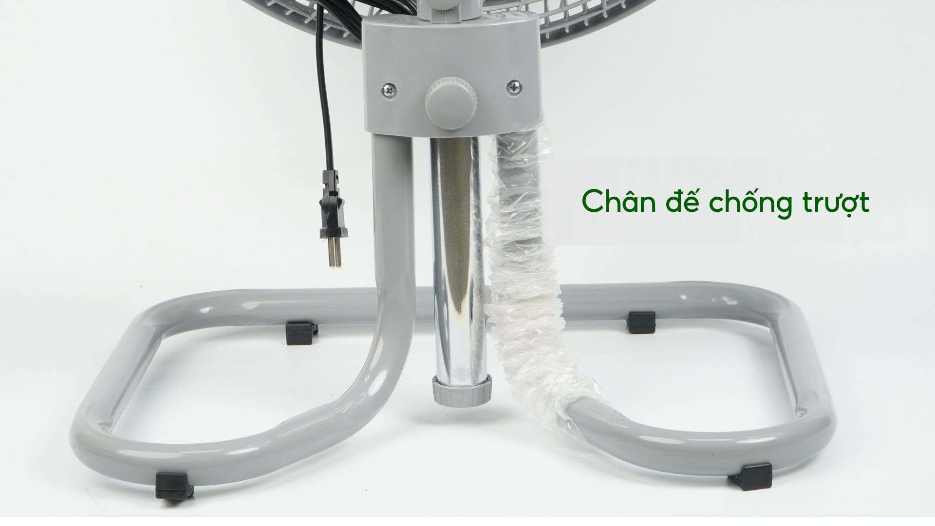 Quạt Sàn Asiavina Turbo Max VY646990 – 100W Xám Chân đế chống trượt