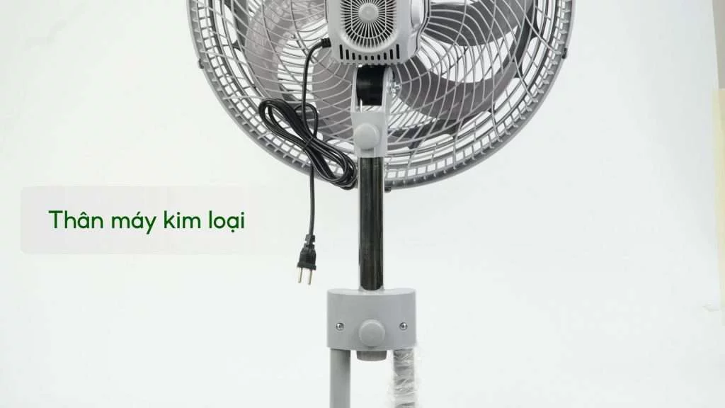 Quạt Sàn Asiavina Turbo Max VY646990 – 100W Xám Thân máy kim loại