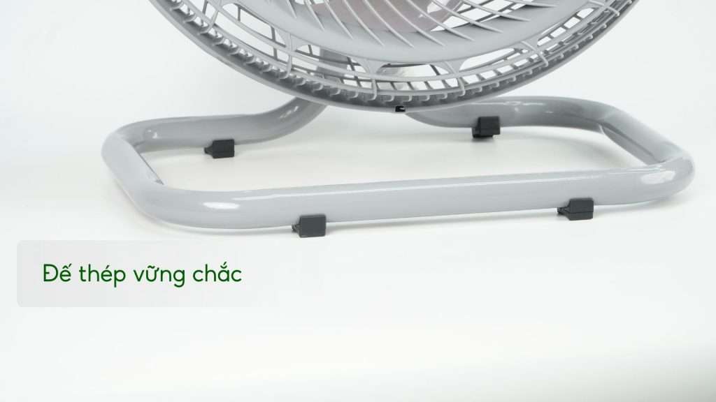 Quạt Sàn Asiavina Turbo Plus VY636792 – 90W Xám Đế thép vững chắc