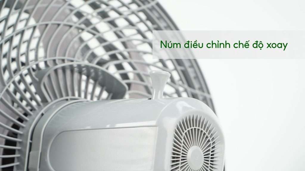 Quạt Sàn Asiavina Turbo Plus VY636792 – 90W Xám Núm điều chỉnh chế độ xoay