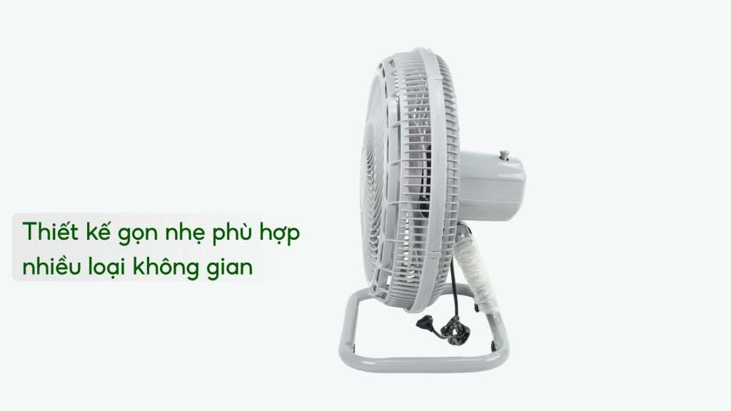 Quạt Sàn Asiavina Turbo Plus VY636792 – 90W Xám Thiết kế gọn nhẹ phù hợp nhiều loại không gian
