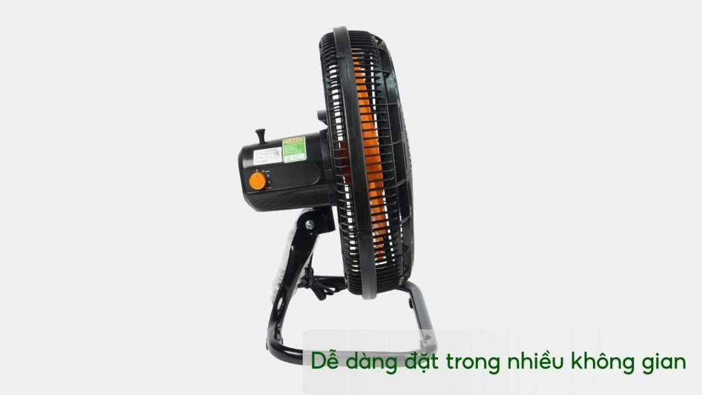 Quạt Sàn Asiavina Turbo Plus VY636892 – 90W Đen Dễ dàng đặt trong nhiều không gian