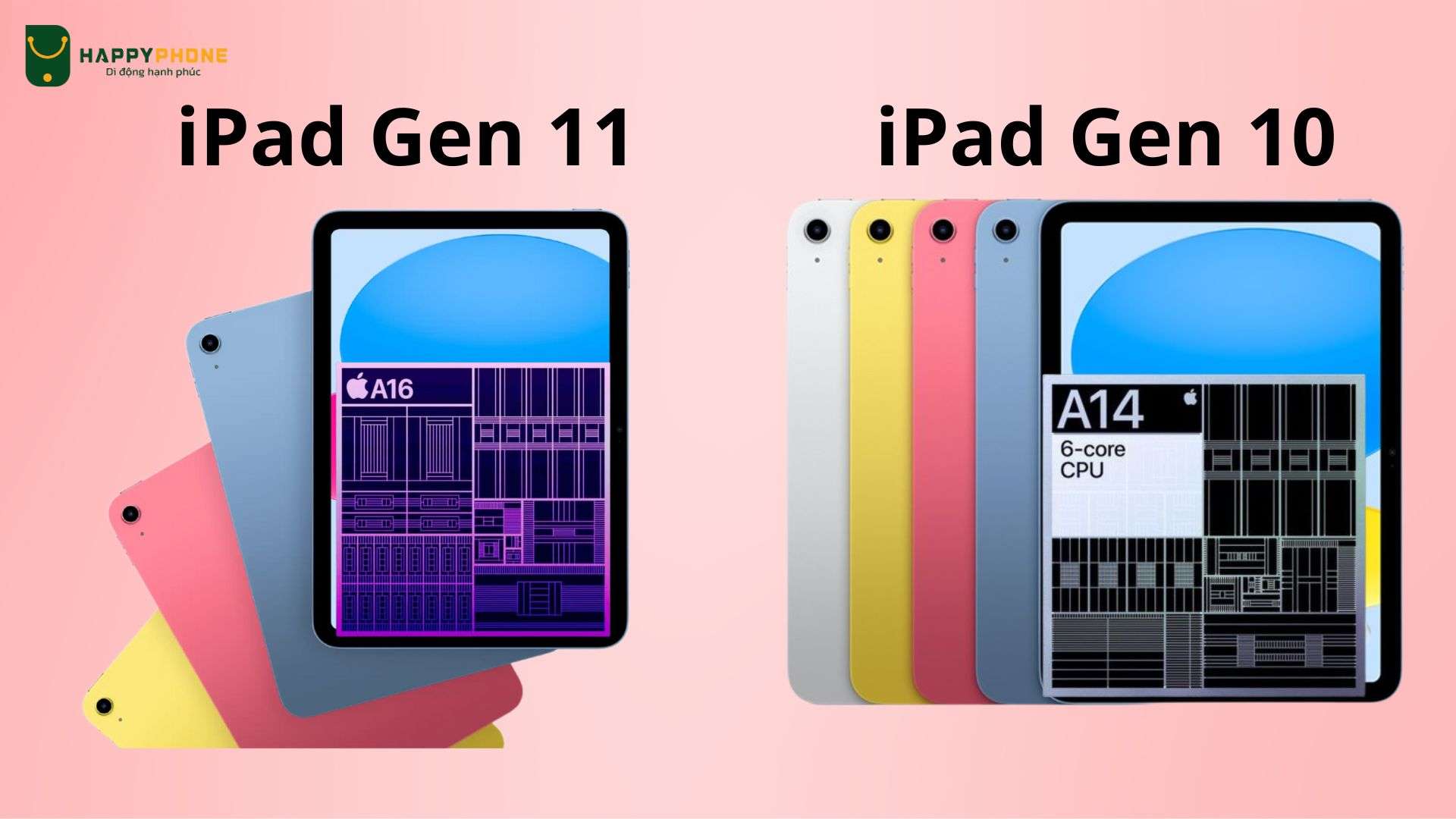 So sánh hiệu năng giữa iPad Gen 10 và iPad Gen 11