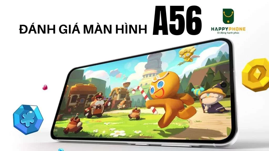 Công nghệ màn hình Galaxy A56 có gì - có logo