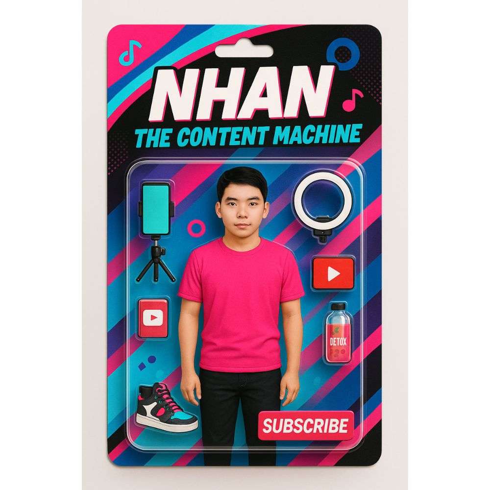 Hướng dẫn tạo câu lệnh hình AI trend thẻ nhân vật với Phong cách Influencer Life
