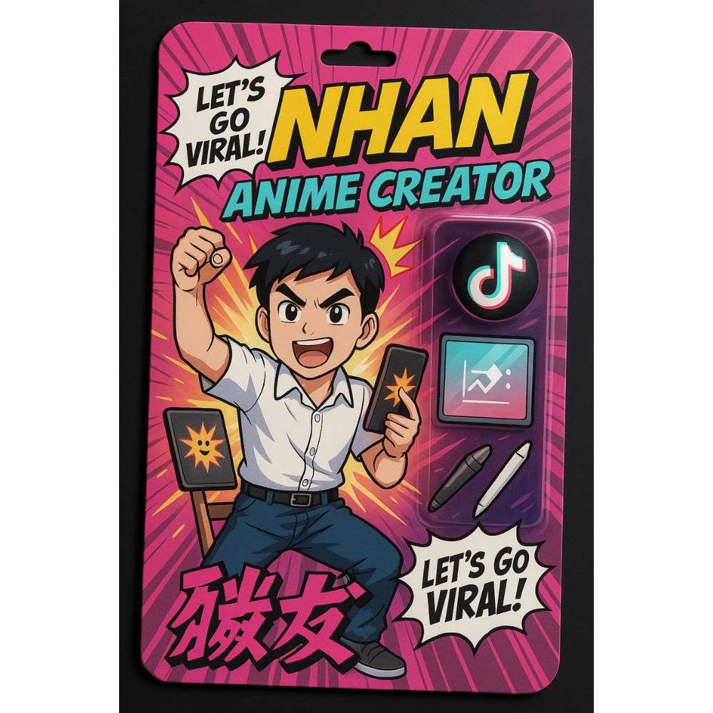 Hướng dẫn tạo câu lệnh hình AI trend thẻ nhân vật với Phong cách thể loại manga và anime
