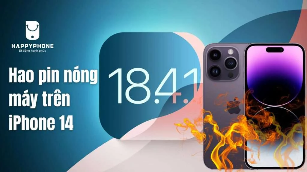 iOS 18.4.1 có hao pin nóng máy trên iPhone 14