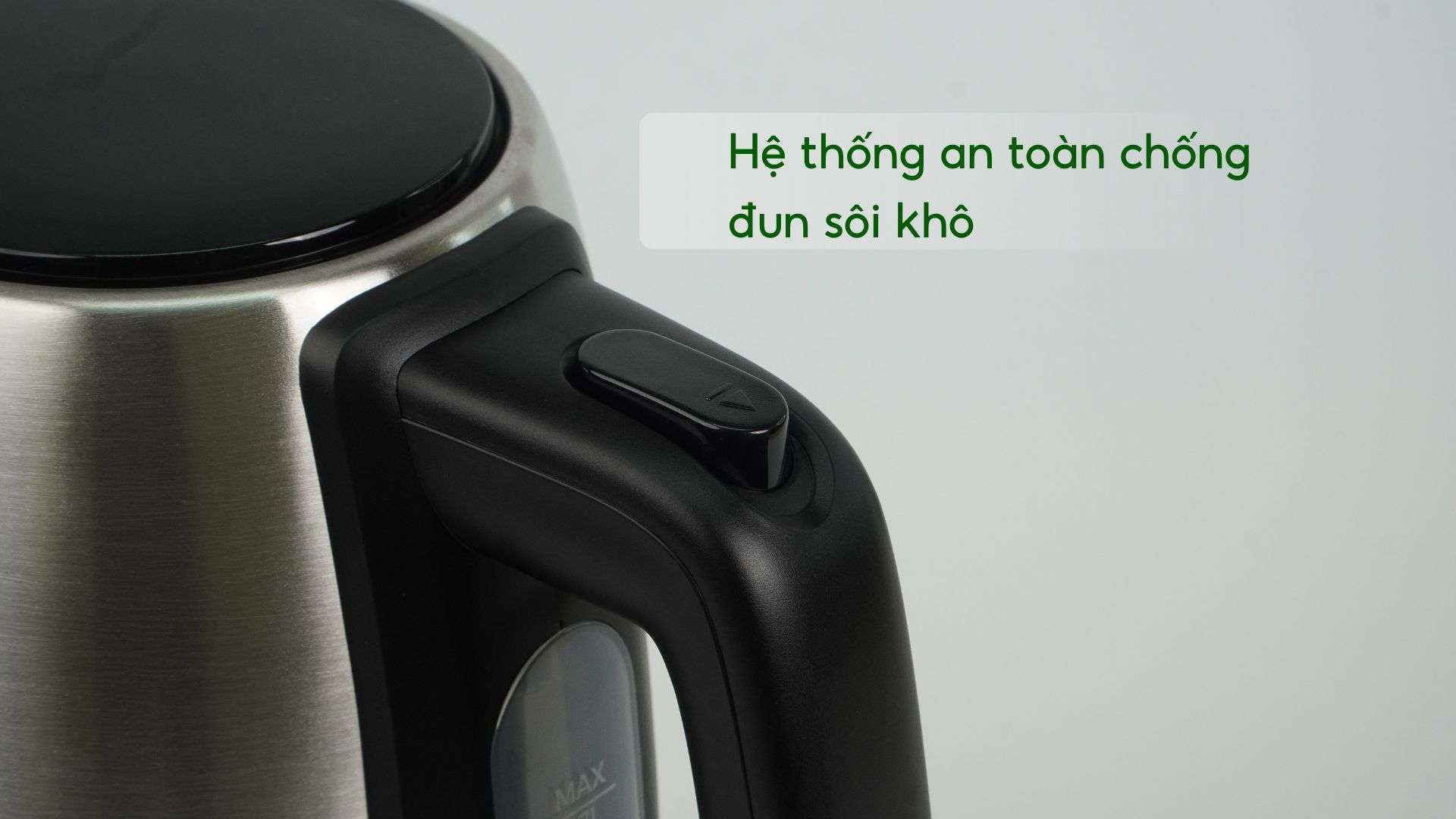 Bình đun Philips HD9350_90 Bạc và đen Hệ thống an toàn chống đun sôi khô