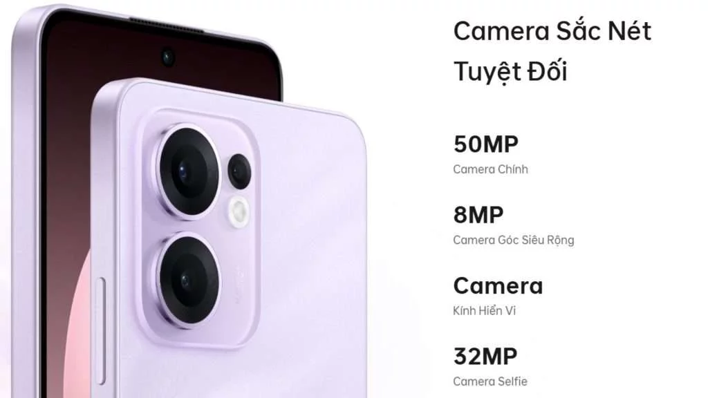 Oppo Reno13 F 4G camera 50 MP