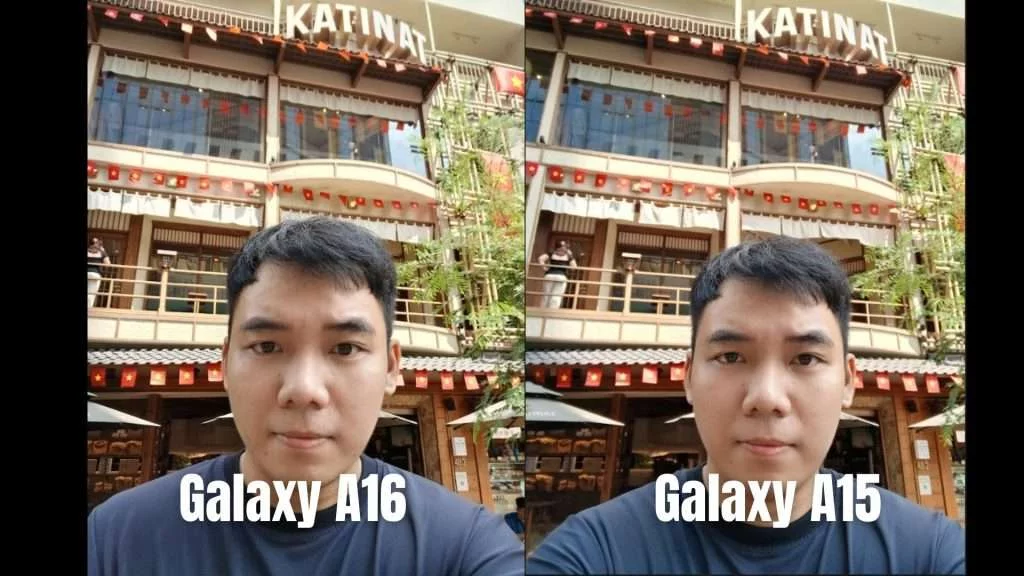 So sánh selfie của Galaxy A15 và A16