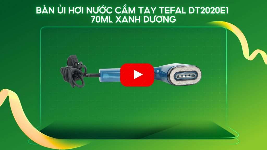 Bàn Ủi Hơi Nước Cầm Tay Tefal DT2020E1 70Ml Xanh Dương