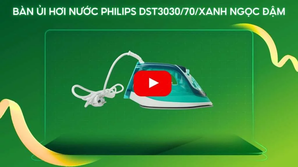 Bàn ủi hơi nước Philips DST3030_70_Xanh ngọc đậm