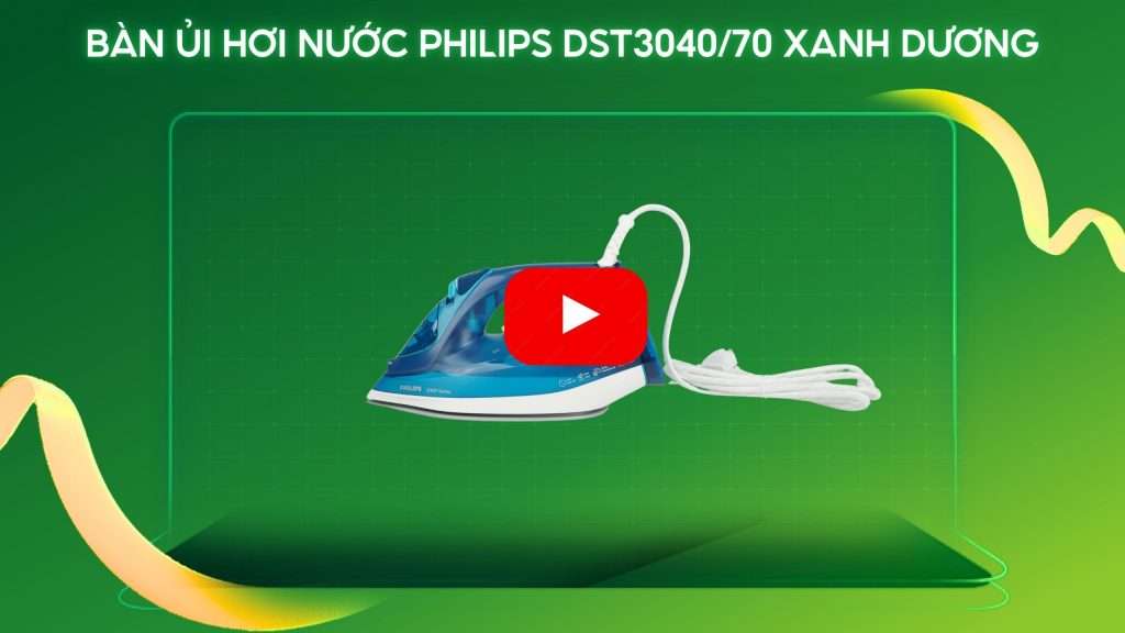 Bàn ủi hơi nước Philips DST3040_70 Xanh dương