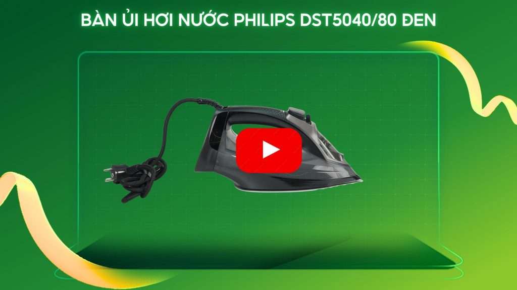 Bàn ủi hơi nước Philips DST5040_80 Đen