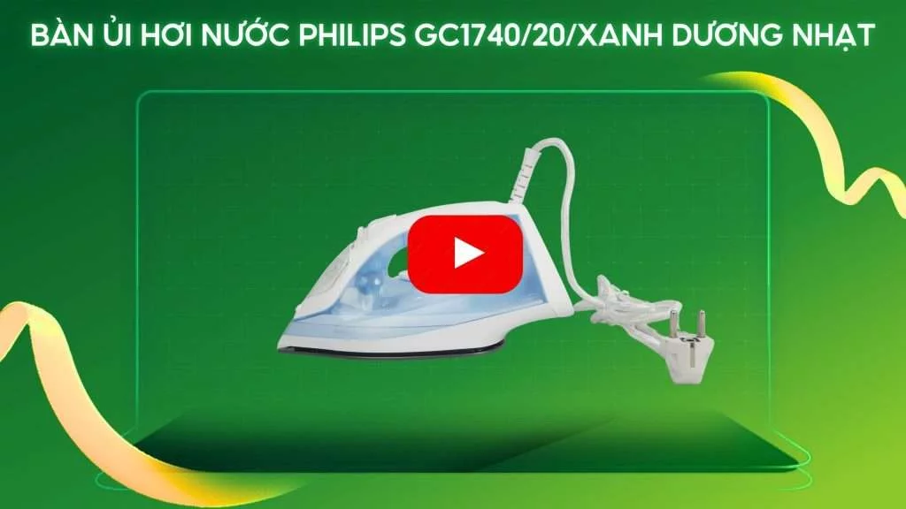 Bàn ủi hơi nước Philips GC1740_20_Xanh dương nhạt