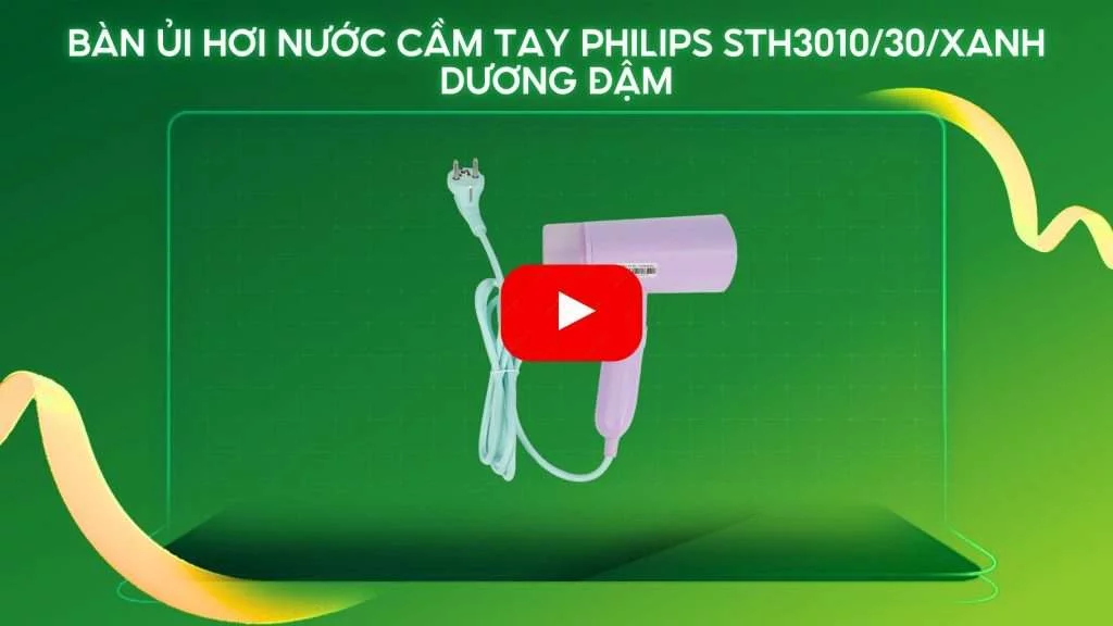 Bàn ủi hơi nước cầm tay Philips STH3010_30_Xanh dương đậm