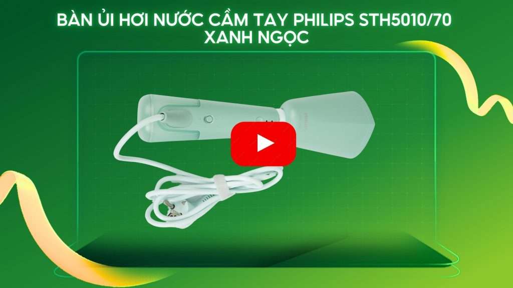 Bàn ủi hơi nước cầm tay Philips STH5010_70 Xanh ngọc