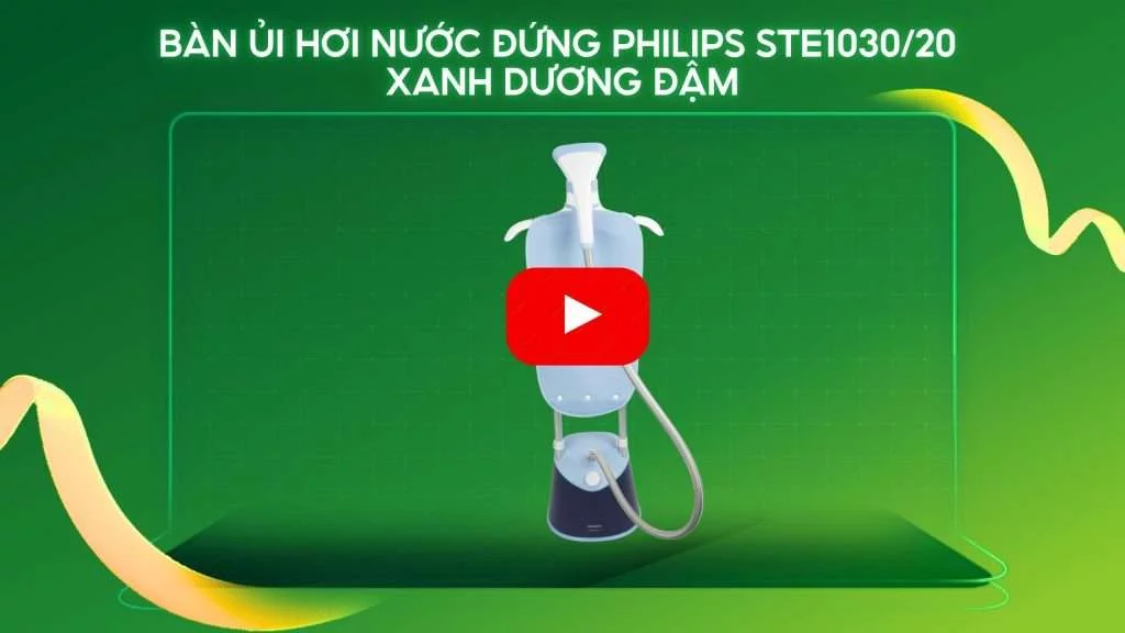 Bàn ủi hơi nước đứng Philips STE1030_20 Xanh dương đậm