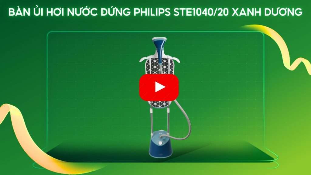 Bàn ủi hơi nước đứng Philips STE1040_20 Xanh dương