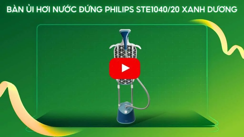 Bàn ủi hơi nước đứng Philips STE1040_20 Xanh dương