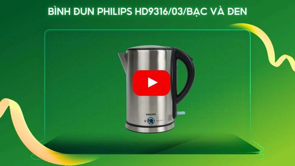 Bình đun PHILIPS HD9316_03_Bạc và Đen