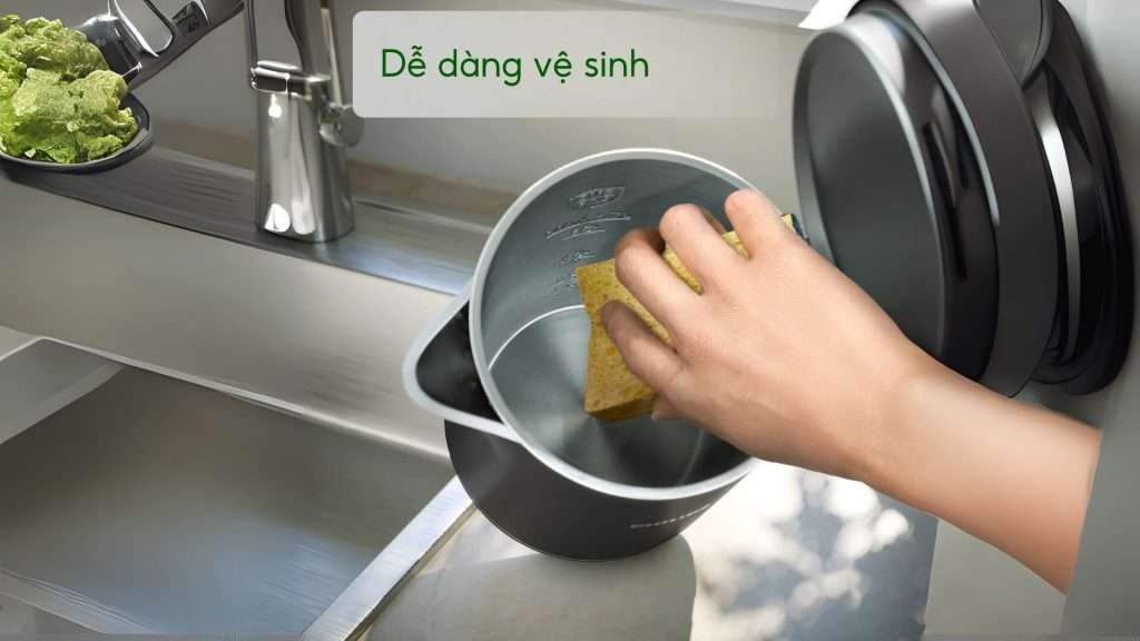 Bình đun Philips HD9395_90 dễ dàng vệ sinh