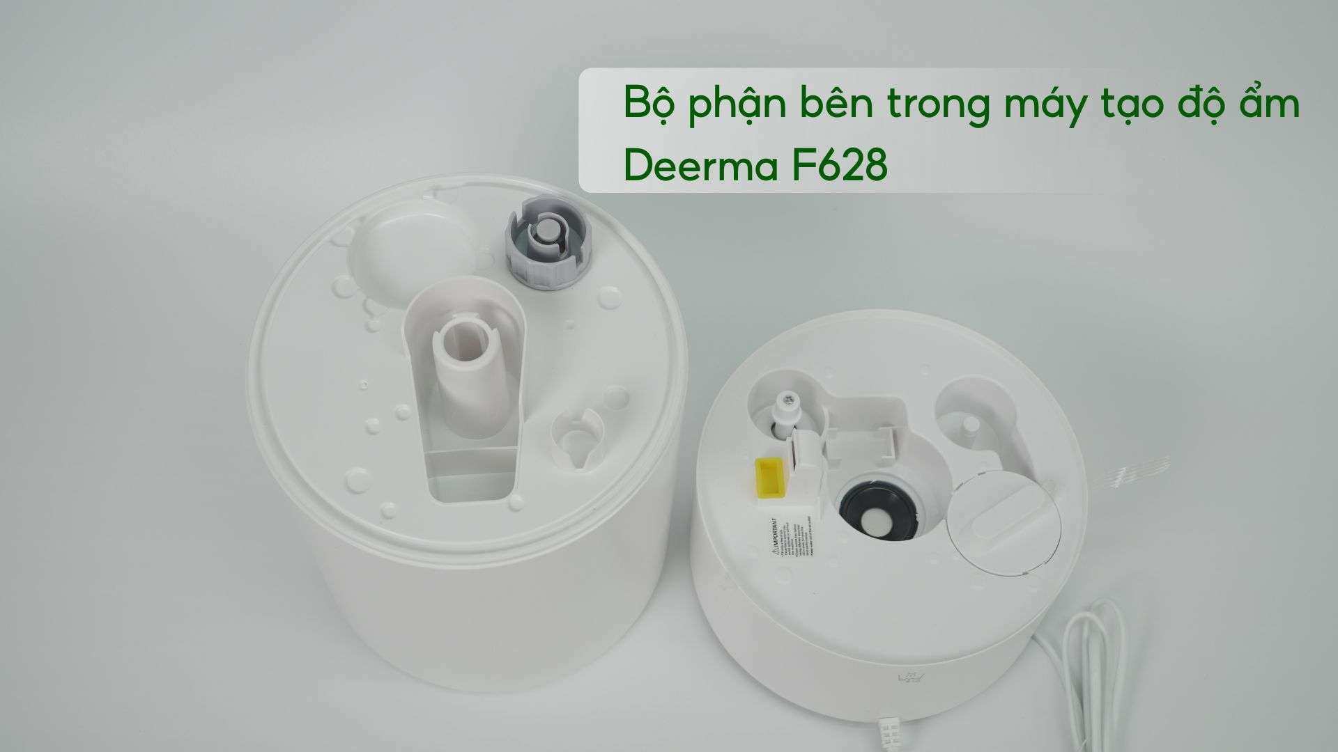 Bộ phận bên trong máy tạo độ ẩm Deerma F628