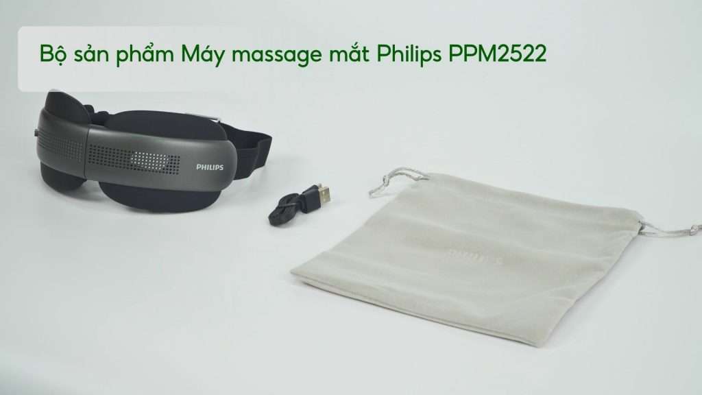 Bộ sản phẩm Máy massage mắt Philips PPM2522