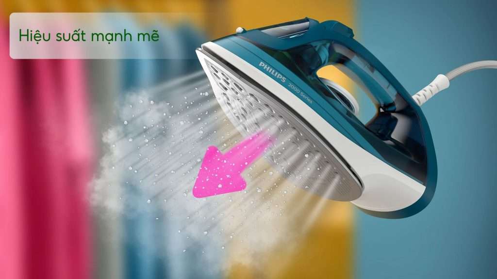 Hiệu suất mạnh mẽ với hơi phun liên tục và tăng cường Bàn ủi hơi nước Philips DST2030_90