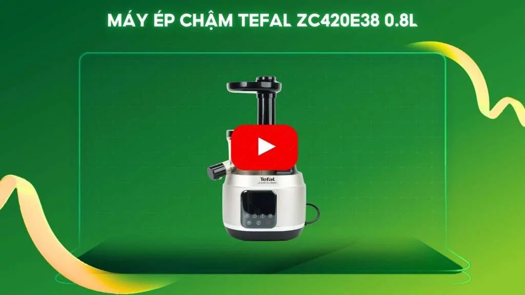 Máy Ép Chậm Tefal ZC420E38 0.8L Trắng