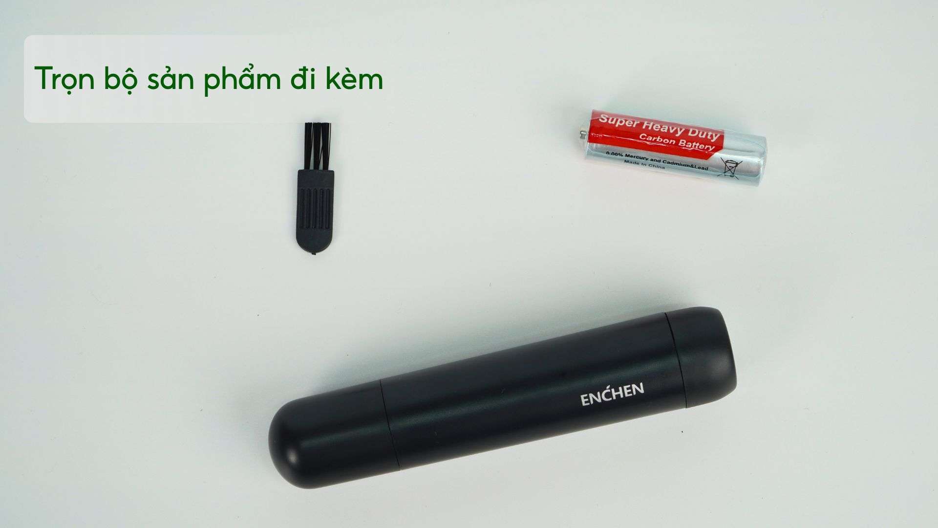 Máy cắt lông mũi Enchen EN005 Trọn bộ sản phẩm đi kèm