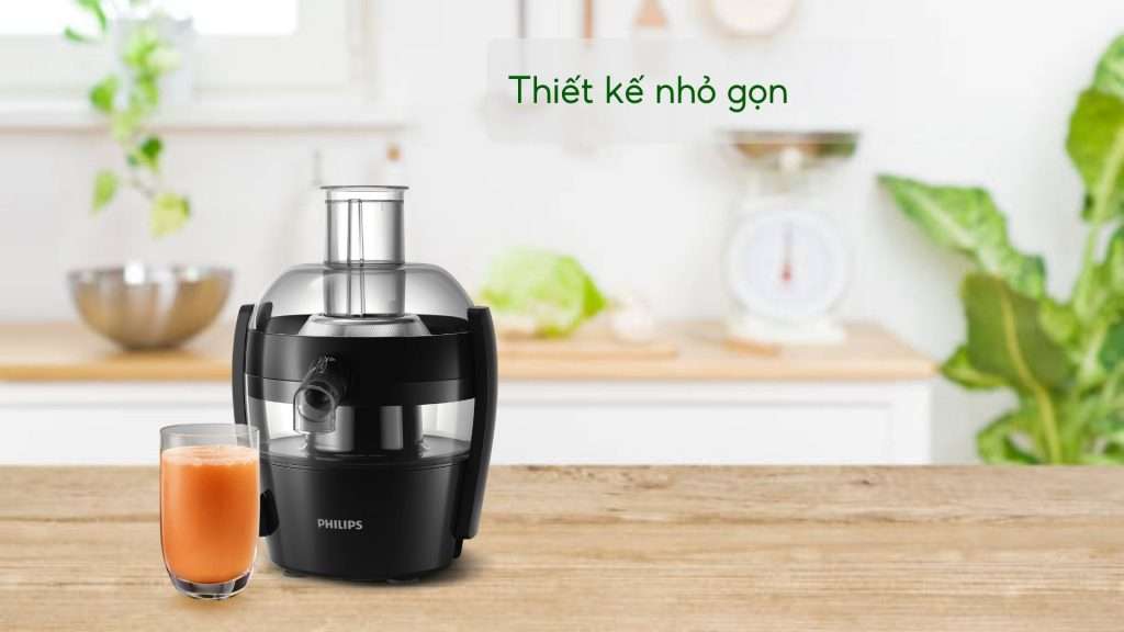 Máy ép trái cây Philips HR1832_00 thiết kế nhỏ gọn