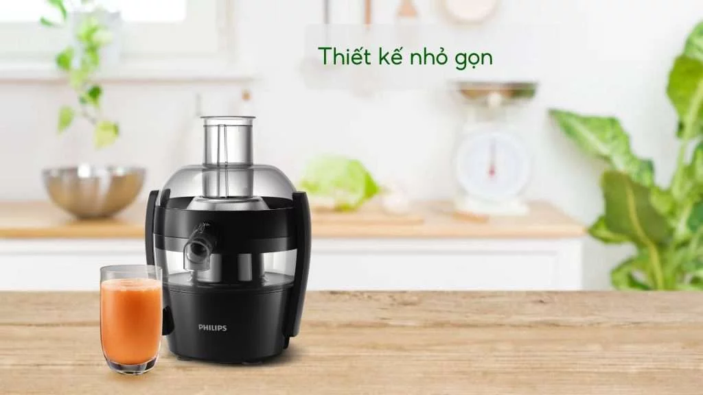 Máy ép trái cây Philips HR1832_00 thiết kế nhỏ gọn