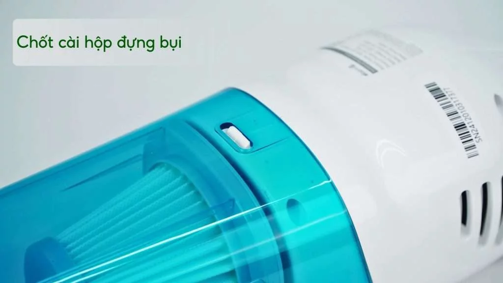 Máy hút bụi Deerma DX118C Chốt cài hộp đựng bụi