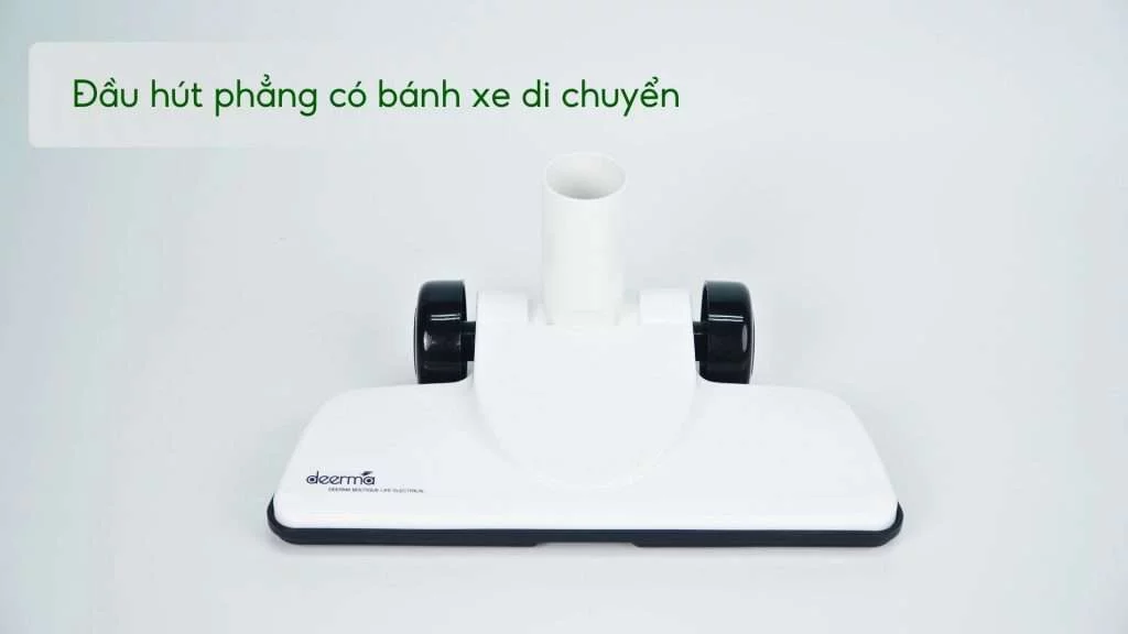 Máy hút bụi Deerma DX118C Đầu hút phẳng có bánh xe di chuyển