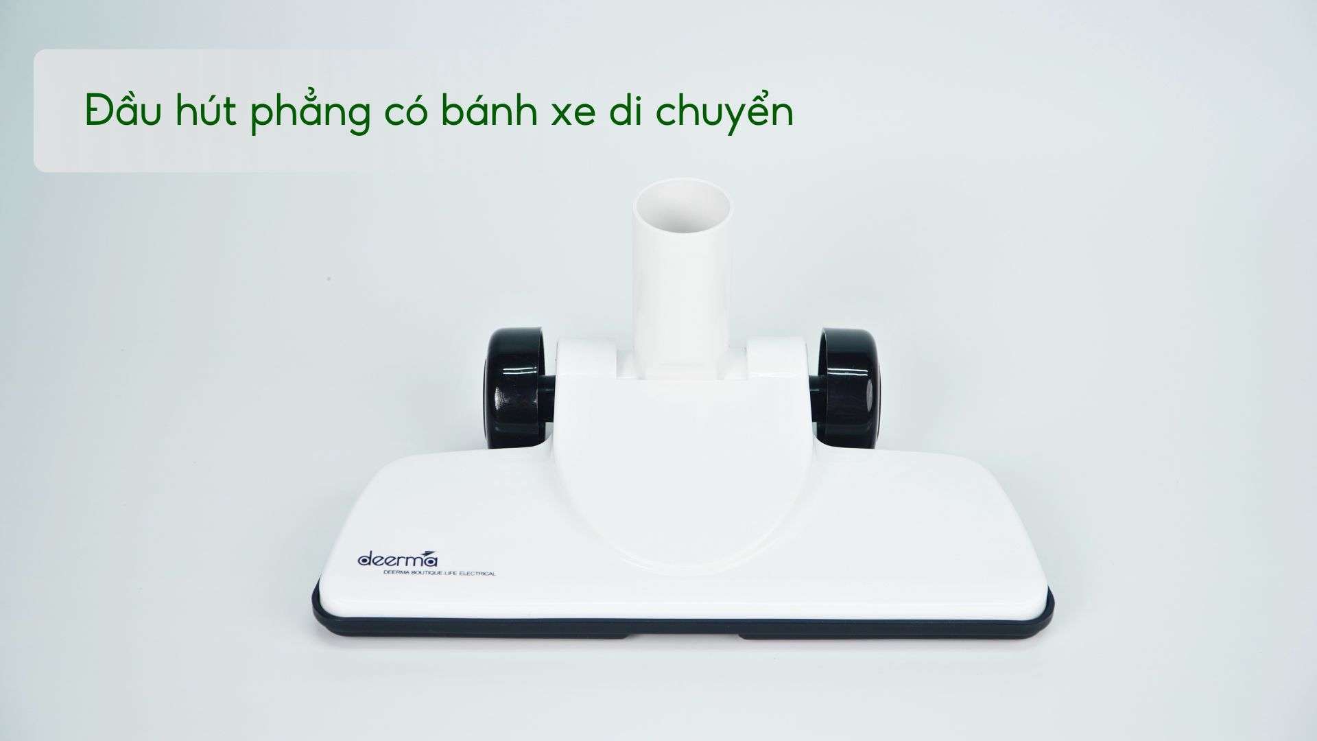 Máy hút bụi Deerma DX118C Đầu hút phẳng có bánh xe di chuyển
