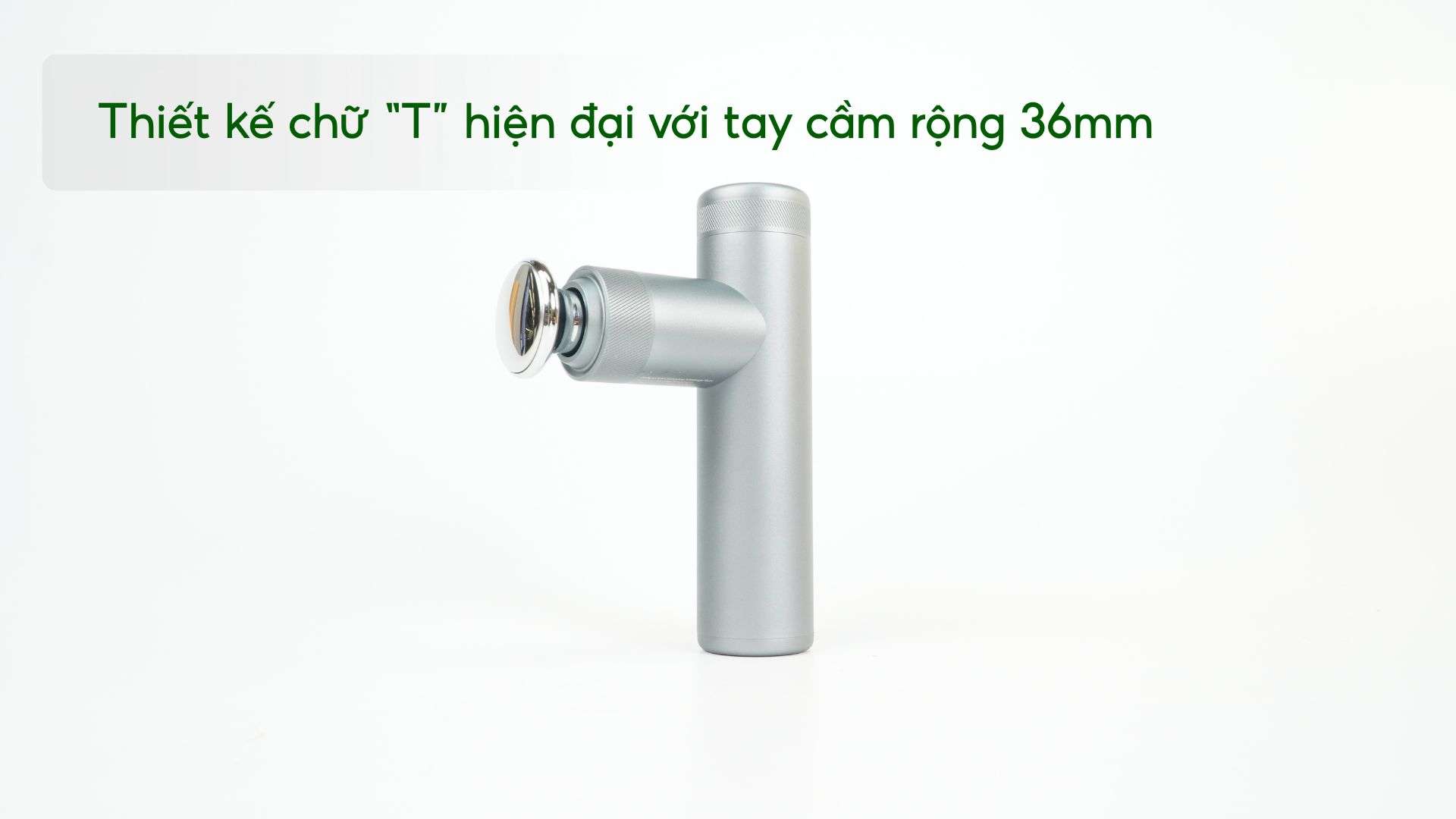 Máy massage cầm tay Philips PPM7307 Thiết kế chữ “T” hiện đại với tay cầm rộng 36mm